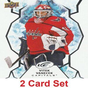 Vitek Vanecek Hockey Card Collection - 2 Card Set